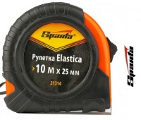 Рулетка SPARTA Elastica 10мх25мм, прорезиненный корпус_С