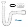 Гофра для сифона NOVA 800мм, C гайкою 1 1/4 " вихід 40/ 50мм 1322N