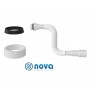 Гофра для сифона NOVA 800мм, C гайкою 1 1/2 " вихід 40/ 50мм 1325N