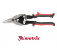 Ножницы по металлу MTX 250мм, левые, прорезиненные ручки_В