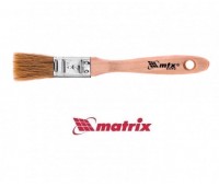 Кисть плоская MTX "Евро" 3/4", натуральная щетина, деревянная ручка_В