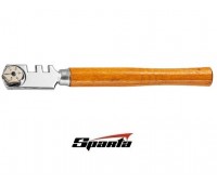 Стеклорез SPARTA 6-роликовый с деревянной ручкой_С
