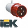 Вилка IEK 380В 32А 3P + E ІР44