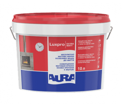 Фарба AURA Lux Pro Extramatt 10.0 л, акрилатна, глубокоматовая миється
