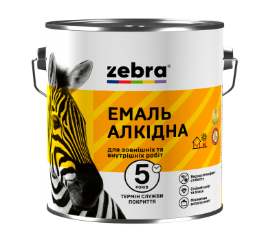 Краска ЗЕБРА ПФ-116 2.5кг, алкидная серебро 20
