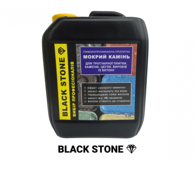 Пропітка BLACK STONE 20.0 л, глибокопроникаюча з ефектом «мокрого каменю»