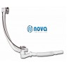 Сифон для ванни NOVA автомат, 1 1/2 " гофра 750мм, випуск 40 / 50мм 1541N