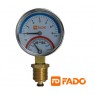Термоманометр Fado вертикальний 1/2 " 120 ° з 6 бар TMV01