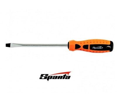 Викрутка SPARTA Point SL 1/4 х 6, (6 x 150), CrV, 2-х компонентна ручка