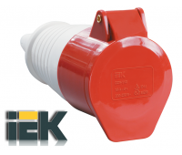 Розетка IEK переносна 380В 32А 3P + E ІР44