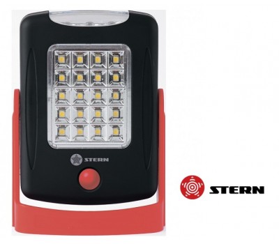 Фонарь  STERN  для ремонтных работ Inspector, 20 + 3 Led, магнит, 3 х ААА(срок поставки 2-3 дня)