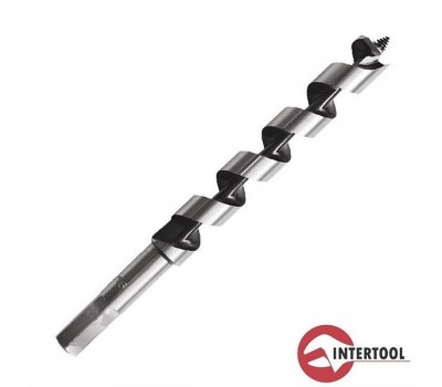 Сверло по дереву INTERTOOL 14х460мм, спиральное_С