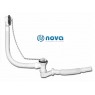 Сифон для ванни NOVA низький, 1 1/2 " гофра 730мм, випуск 40 / 50мм 1521N